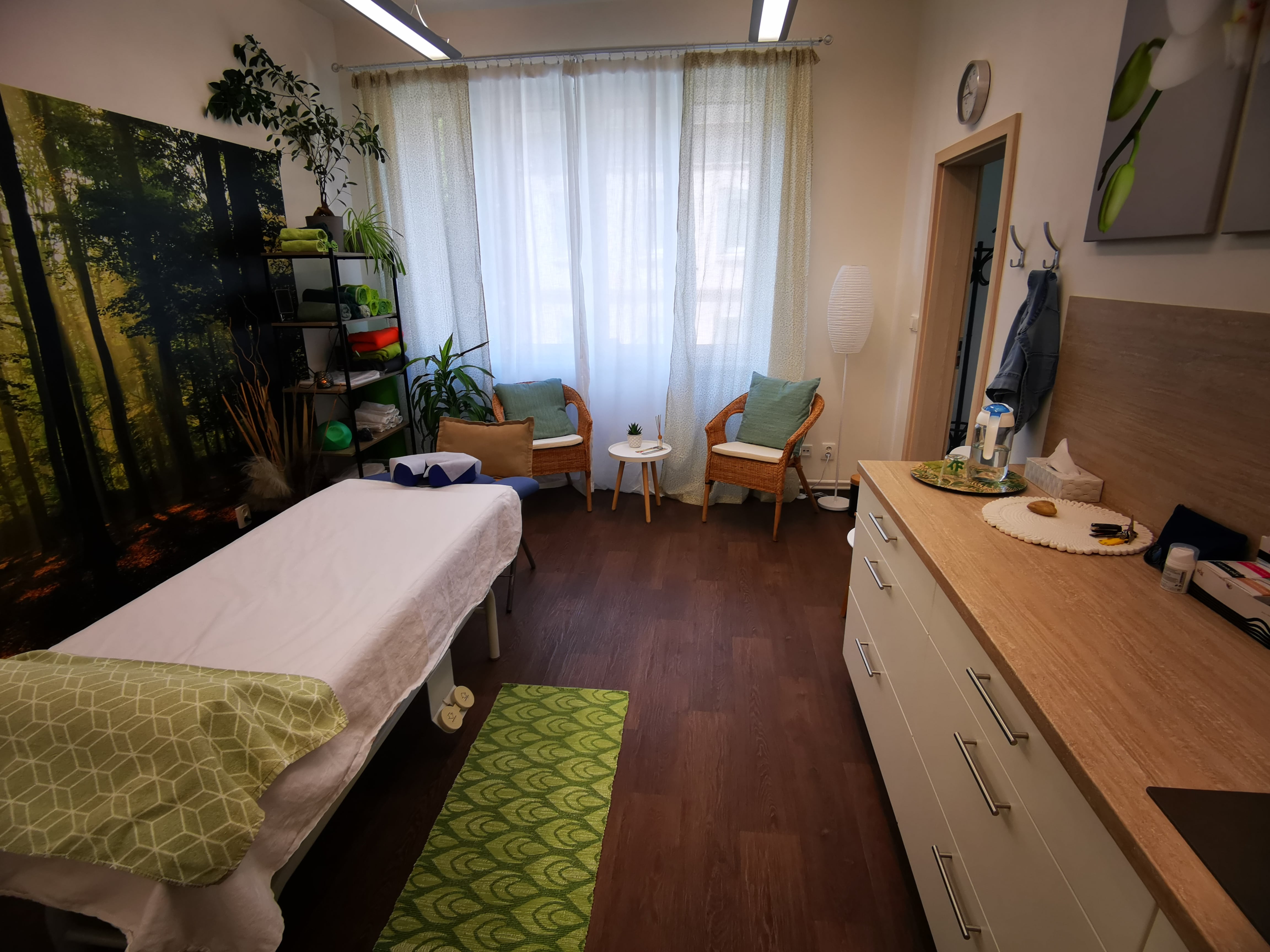 Masážní ordinace – pracovní prostor
